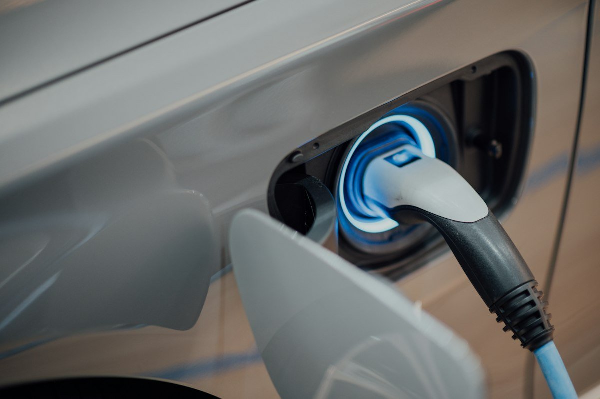 Level 2 wall-mounted electric vehicle charging station installation by Viking Electric & Design